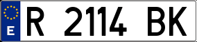 Trailer License Plate